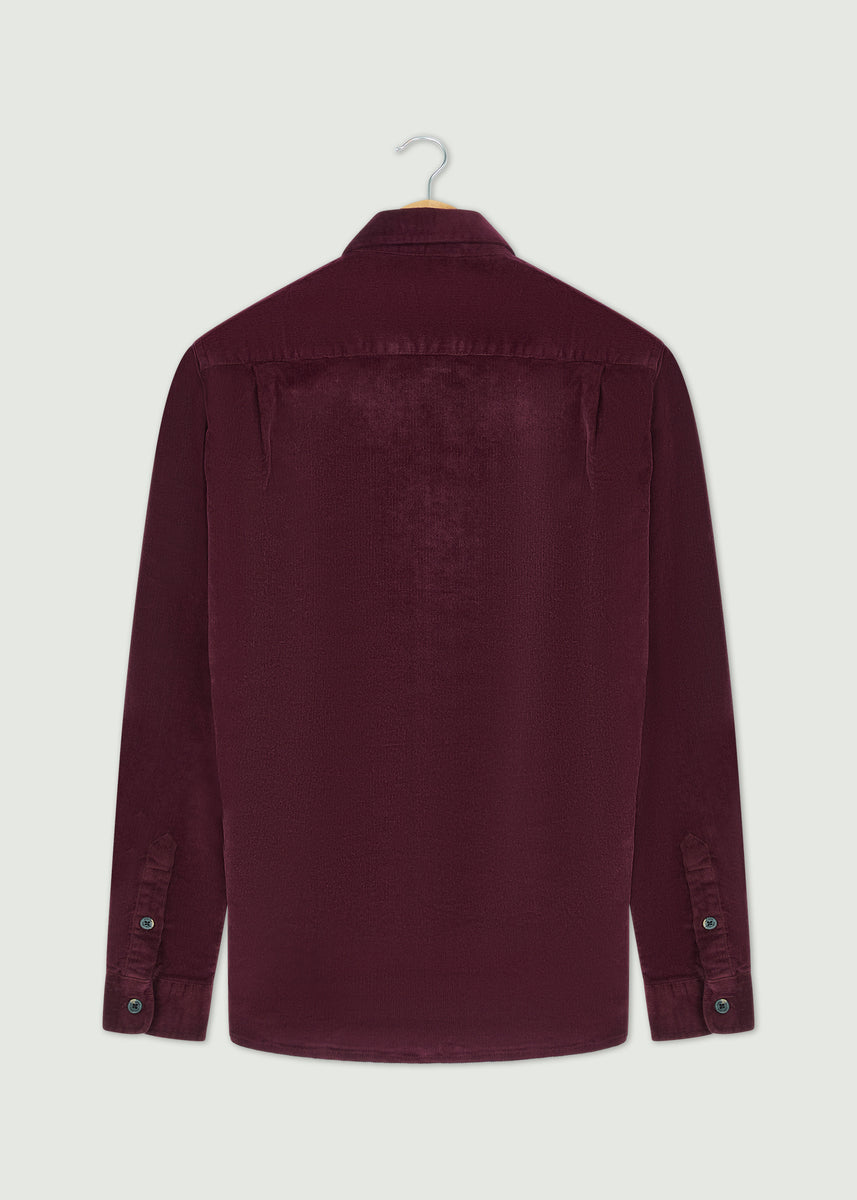 Alverston Long Sleeve Shirt - Burgundy – Peter Werth