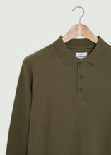 Load image into Gallery viewer, Barone Long Sleeve Polo - Khaki